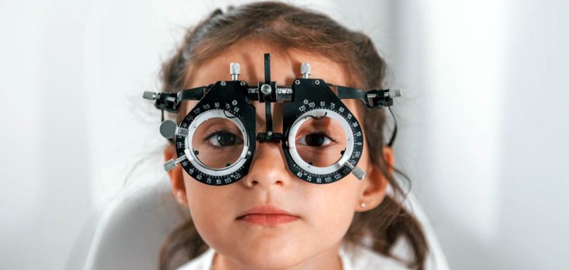Little Girl at Optometrist in Willowbrook IL