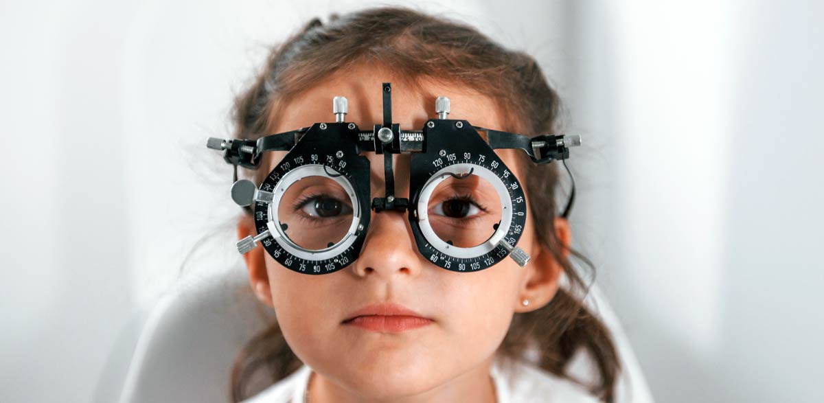 Little Girl at Optometrist in Willowbrook IL