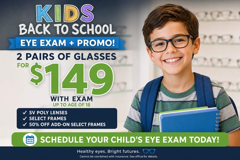 back to school eye exam specials near chicago