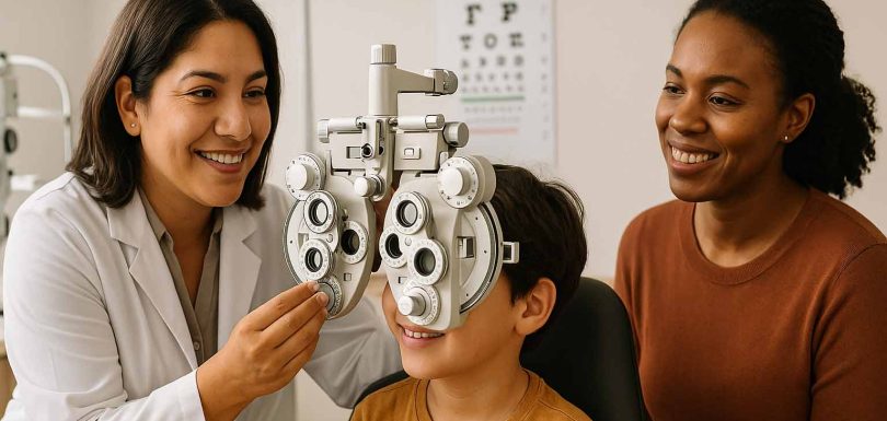 Child experiencing reading difficulties that could indicate binocular vision disorder rather than ADHD