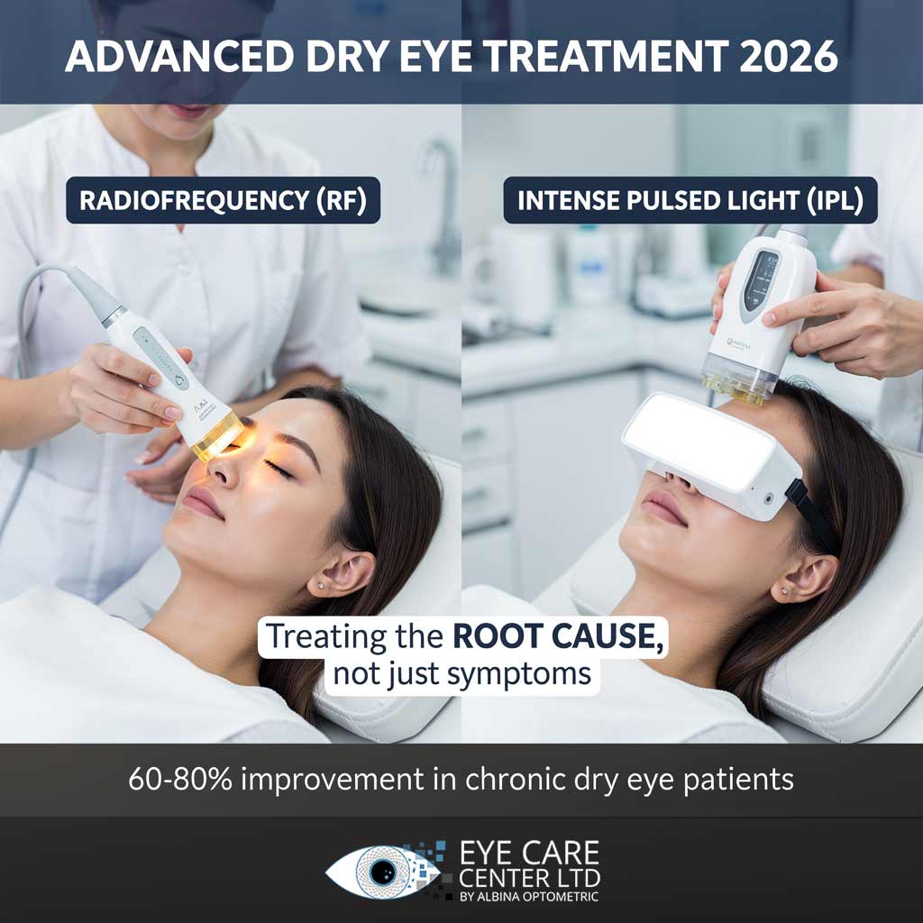 RF and IPL dry eye treatment - revolutionary therapy for chronic MGD Radiofrequency and IPL therapy for dry eye - advanced treatments beyond eye drops