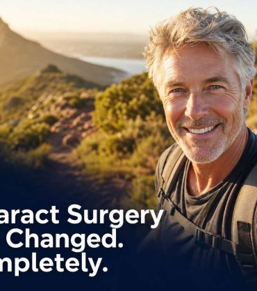 Active adult in their fifties with clear vision after modern cataract surgery evaluation at Eye Care Center Illinois