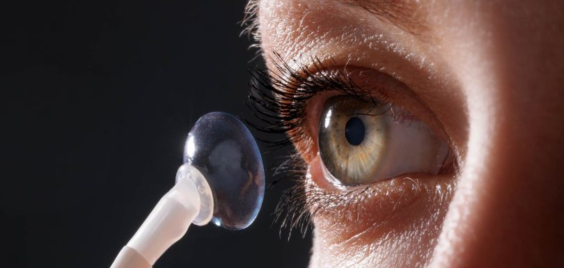 scleral lens fitting image